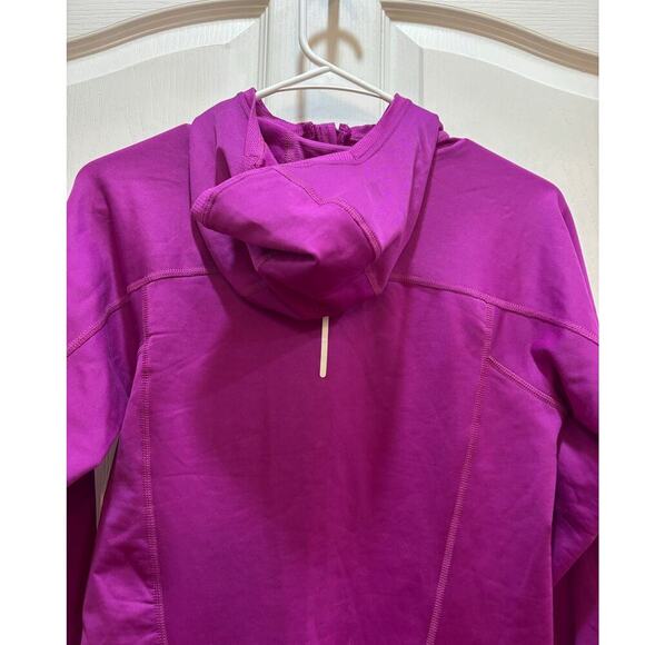 Nike Fri Fit Women S Purple Half Zip Rear Pocket Hooded Performance Pullover - Picture 8 of 10